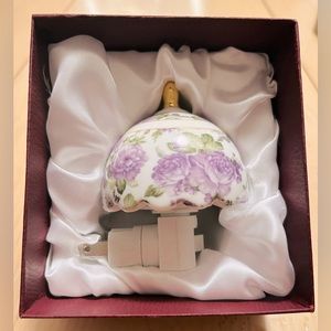Purple Flower Porcelain Night Light
